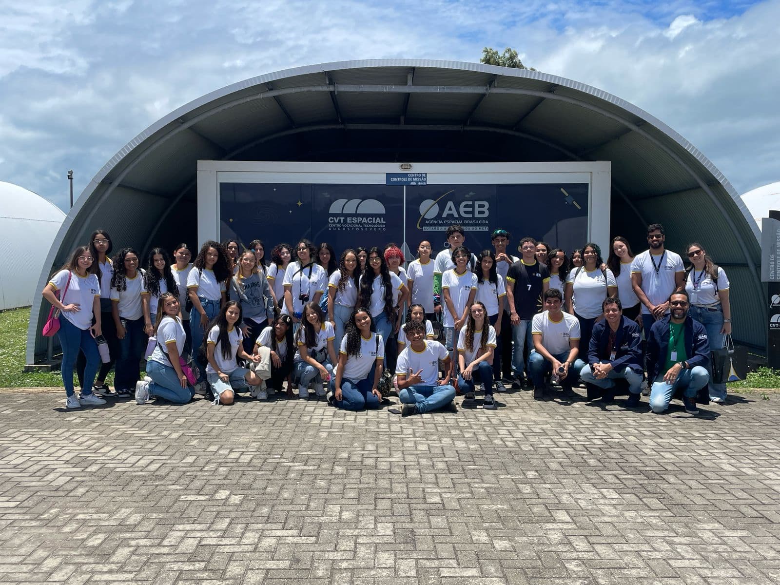Fotos com alunos